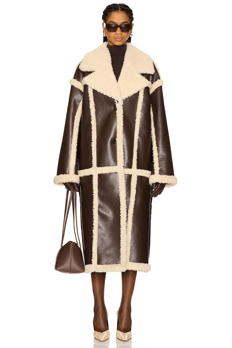 Glexo Wayne Faux Shearling Coat