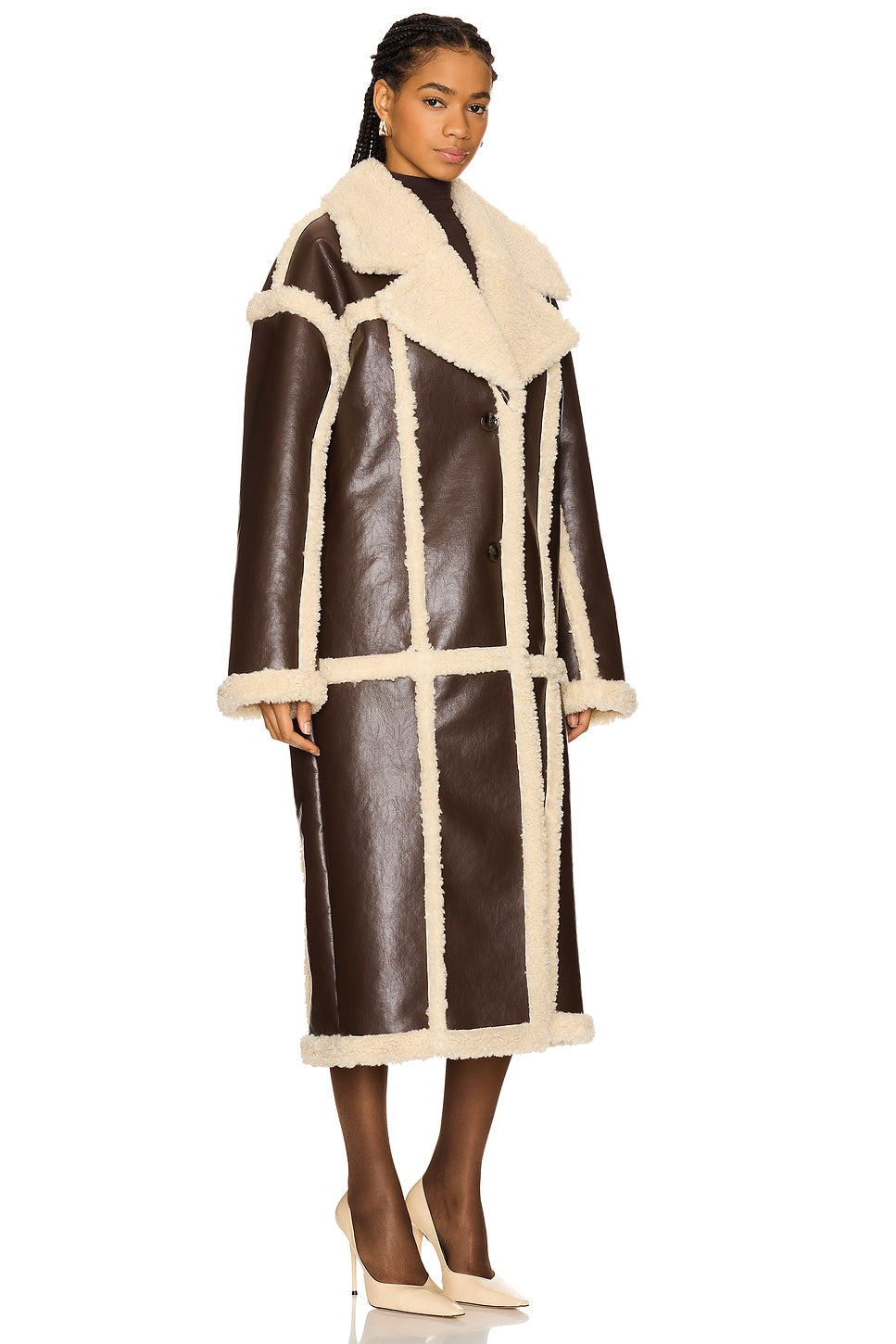 Glexo Wayne Faux Shearling Coat