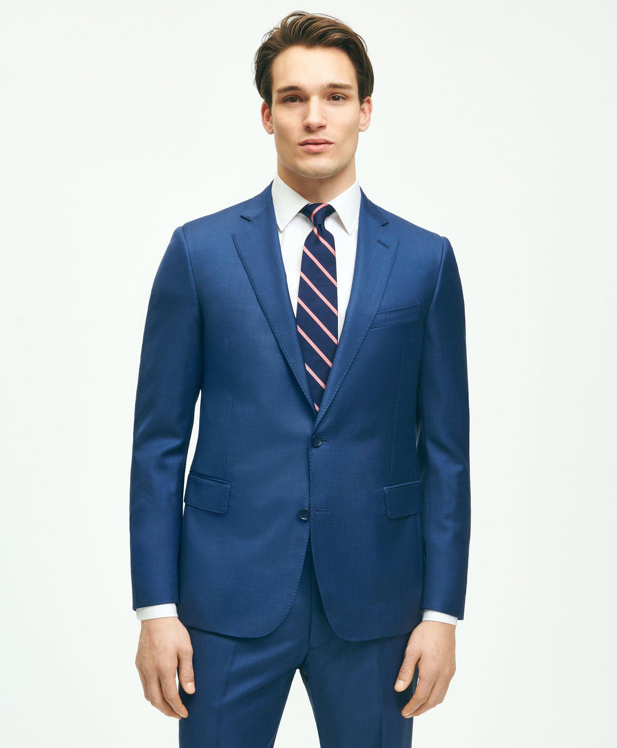 Classic Fit Wool Sharkskin Suit