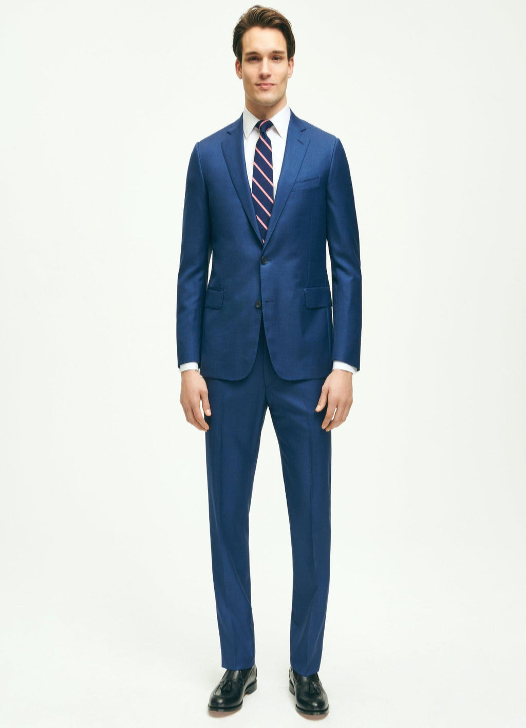 Classic Fit Wool Sharkskin Suit
