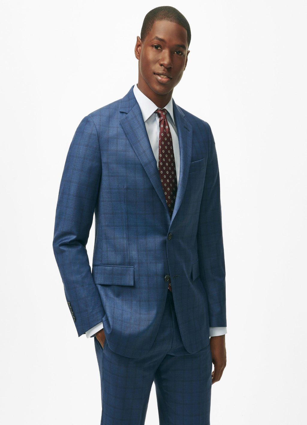 American-Made Classic Fit Multi-Checked Suit
