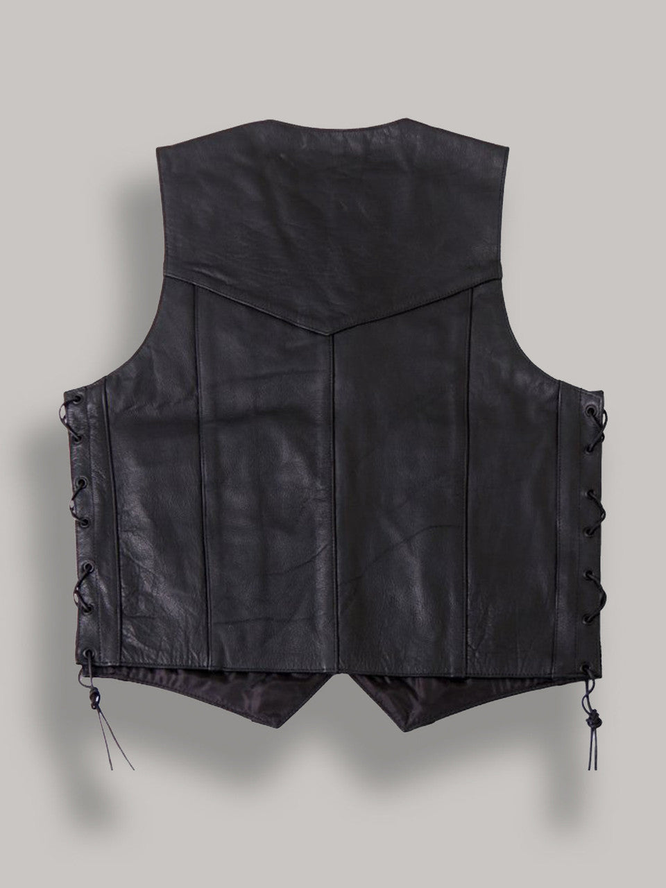 Men Cowhide Leather Vest