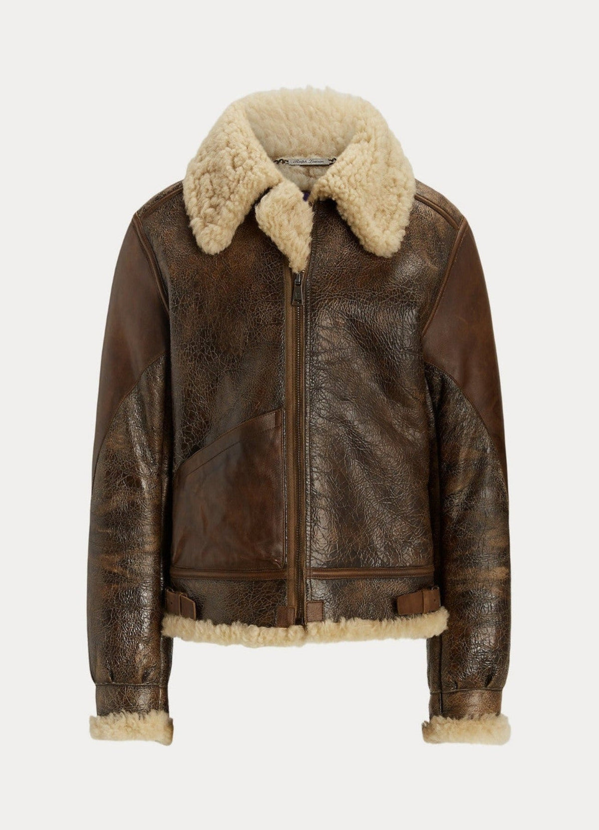 Men's Leather Shearling Jacket