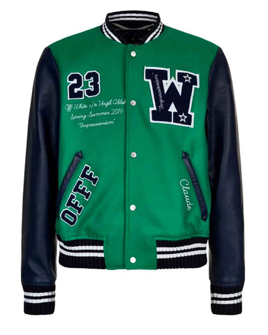 Glowrexs Eagle W23 Varsity Green and Blue Jacket