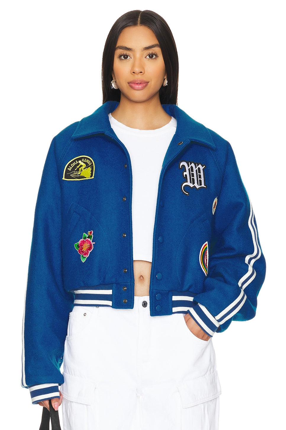 Womens Stylish Letterman Univarsity Jacket
