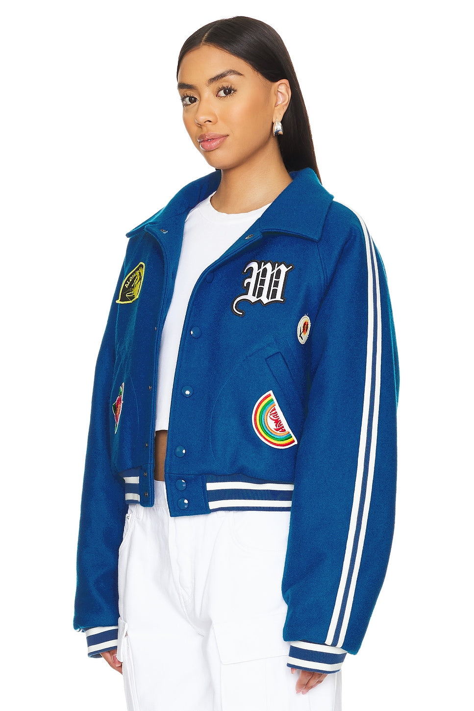 Womens Stylish Letterman Univarsity Jacket