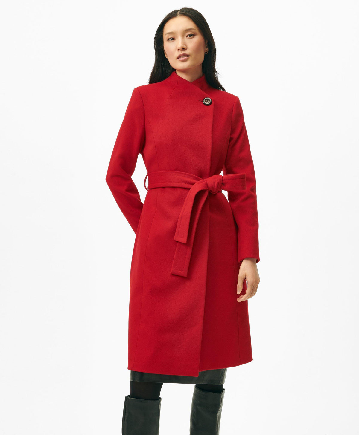 Womens Long Wrap Coat