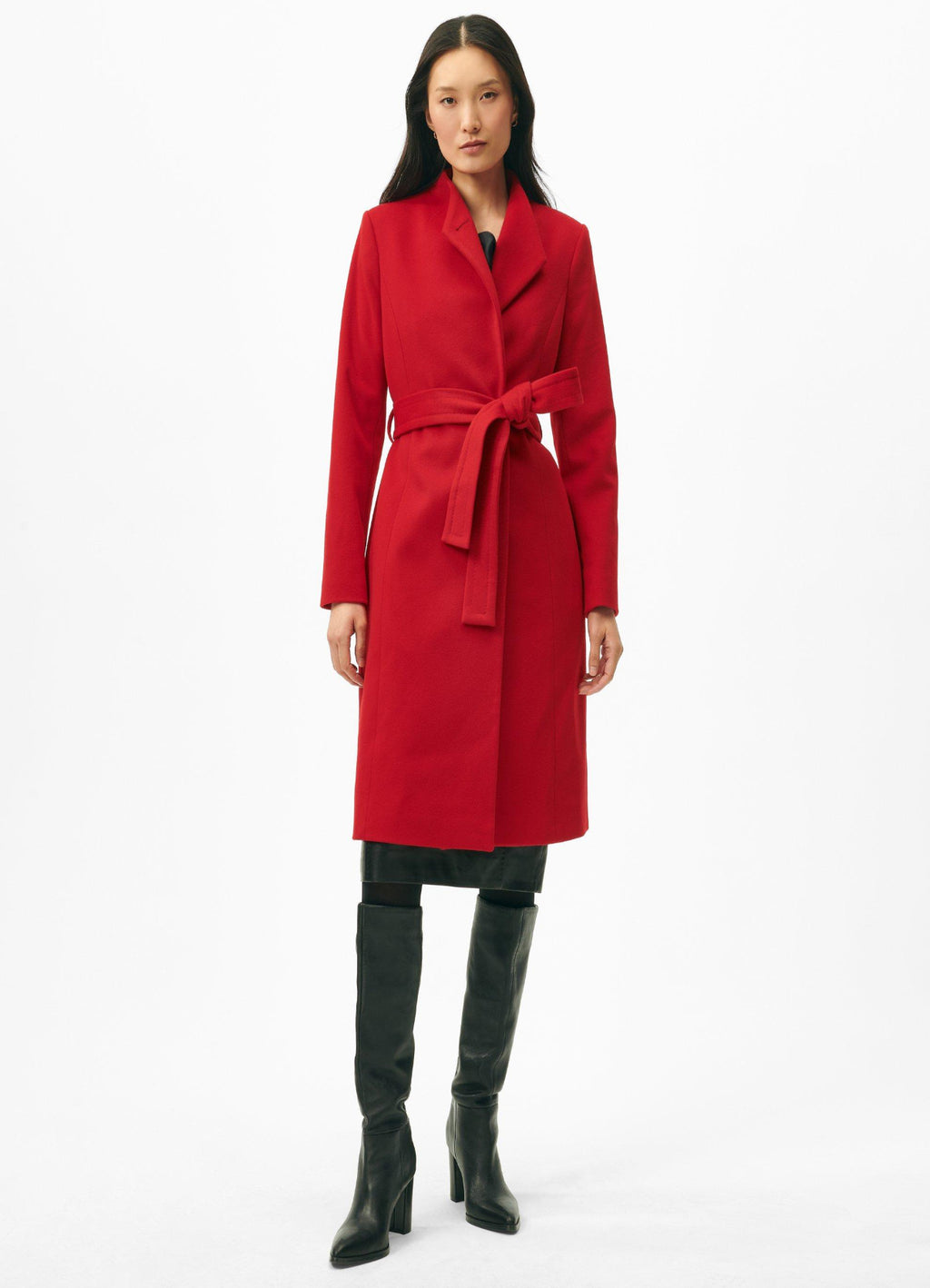 Womens Long Wrap Coat