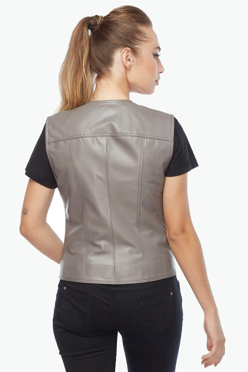 Women's Leather Vest