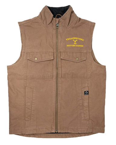 Glowrexs Yellowstone Dutton Ranch Logo Cloth Vest