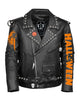 Glowrexs Halloween Black Leather Jacket