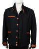 Glowrexs Denim Richards Yellowstone Wool With Leather Contrast Jacket