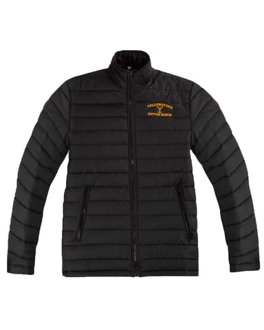 Glowrexs Yellowstone Dutton Ranch Logo Puffer Jacket