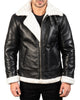 Glowrexs Men's B3 Bomber Leather Jacket