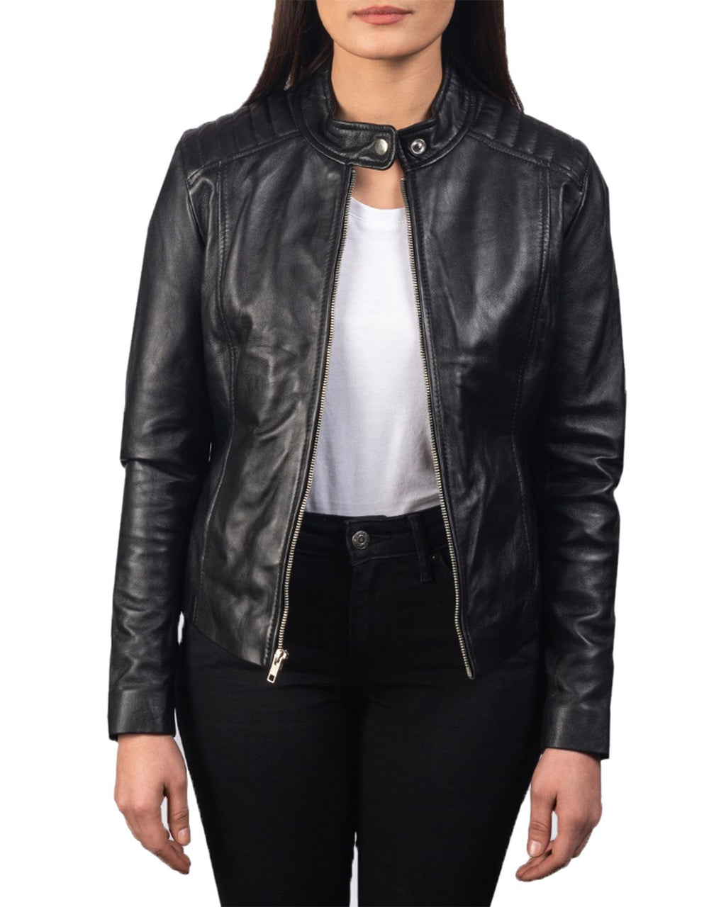 Glowrexs Women's Slim Fit Biker Jacket