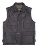 Glowrexs Mens Black Leather Vest