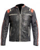 Glowrexs Men’s Cafe Racer Motorcycle Retro 3 Jacket