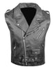Glowrexs Men's Classic Leather Vest For Biker