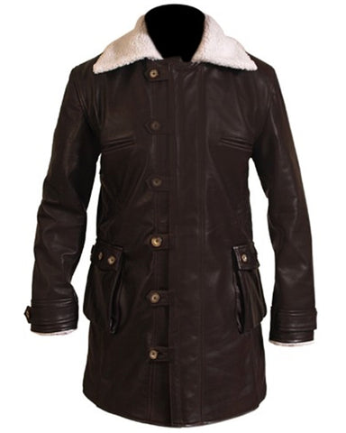 Glowrexs Bane Coat Chocolate Brown Genuine Real Leather Coat