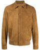 Glowrexs Mens Brown Suede Shirt Jacket