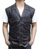 Glowrexs Mens Anson Mount Distressed Brown Leather Vest