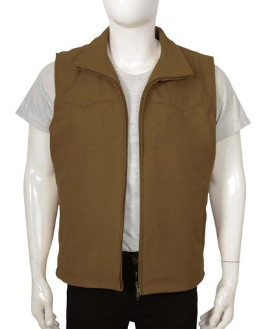 Glowrexs Kevin Costner Yellowstone Leather Vest