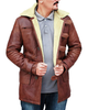 Glowrexs Men's Tom Hardy Brown Long Bane Coat