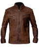 Glowrexs Top Quality Long Sleeves Italian Motorcycle Brown Biker Men Leather Jackets