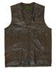 Glowrexs Mens Antique Shooting Brown Vest