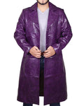 Glowrexs Suicide Squad Joker Crocodile Trench Coat