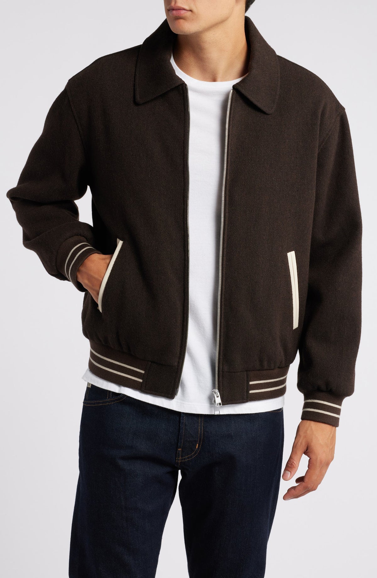 Premium Wool Blend Varsity Jacket