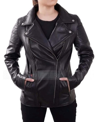 Glowrexs Yellowstone Black Biker Leather Jacket