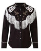 Glowrexs Barbie 2023 Ryan Gosling Black Fringe Shirt