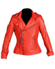 Glowrexs Women Riverdale Southside Serpent Red Leather Jacket