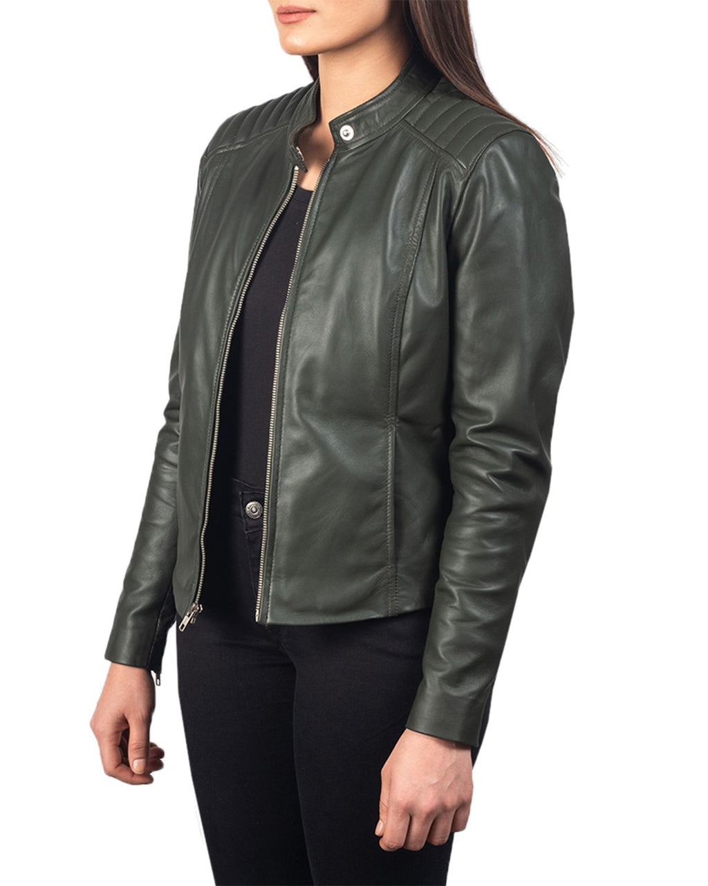 Glowrexs Women's Slim Fit Biker Jacket