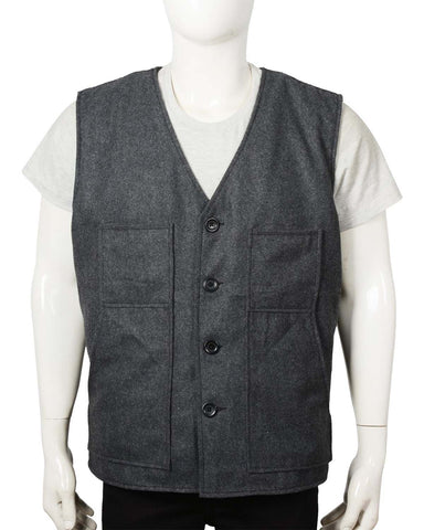 Glowrexs Yellowstone Grey Wool Vest