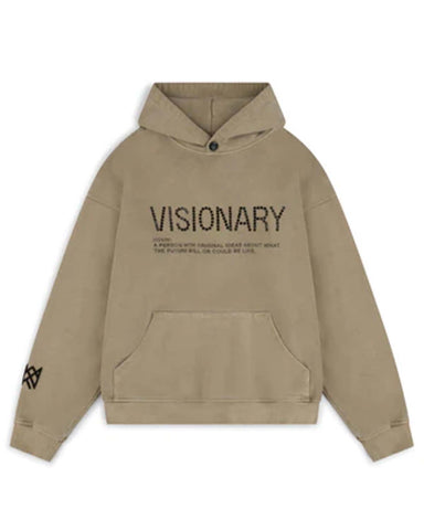 Glowrexs Visionary Crystal Hoodie - Clay