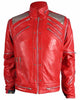 Glowrexs Michael Jackson Beat It Red Leather Jacket