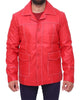 Glowrexs Brad Pitt Fight Club Red Leather Jacket