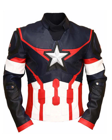Glowrexs Captain America Civil War Leather Jacket