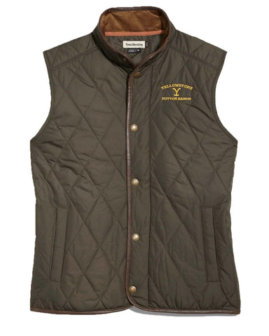 Glowrexs Quilted Yellowstone Logo Vest