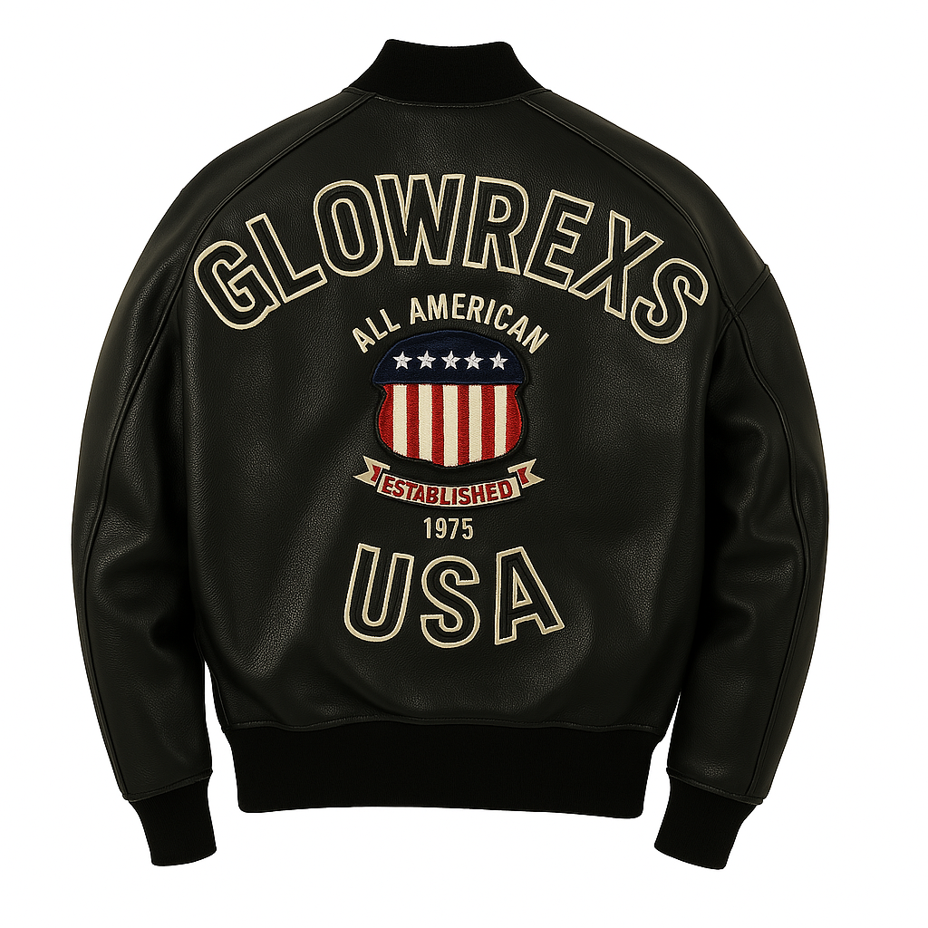 Glorexs Logo Bomber Varsity Jacket