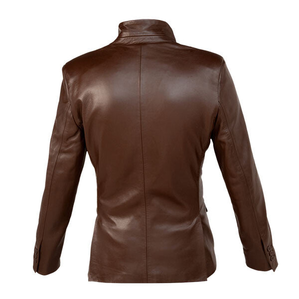 Women’s Dark Brown Roca Casual Leather Blazer