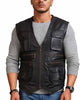 Glowrexs Chris Pratt Man Black Jurassic World Leather Vest