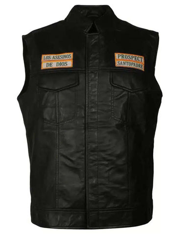 Glowrexs Angel Reyes Mayans M.C Biker Leather Vest