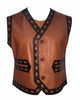 Glowrexs The Warriors Movie Real Leather Vest