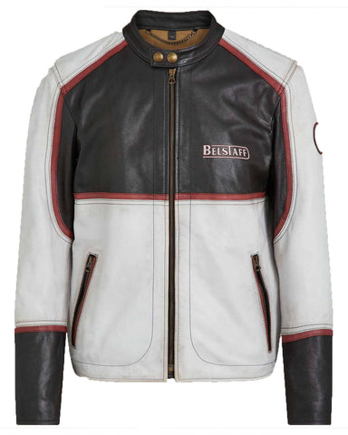 Glowrexs In Tri-Color Hand-Waxed Leather Jacket